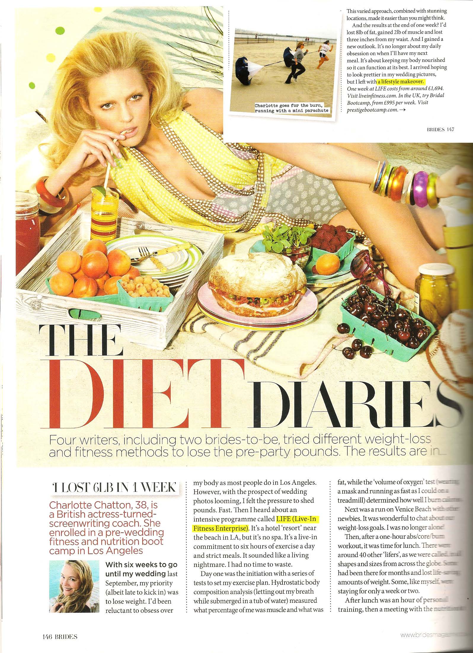 Brides Magazine Article Spread