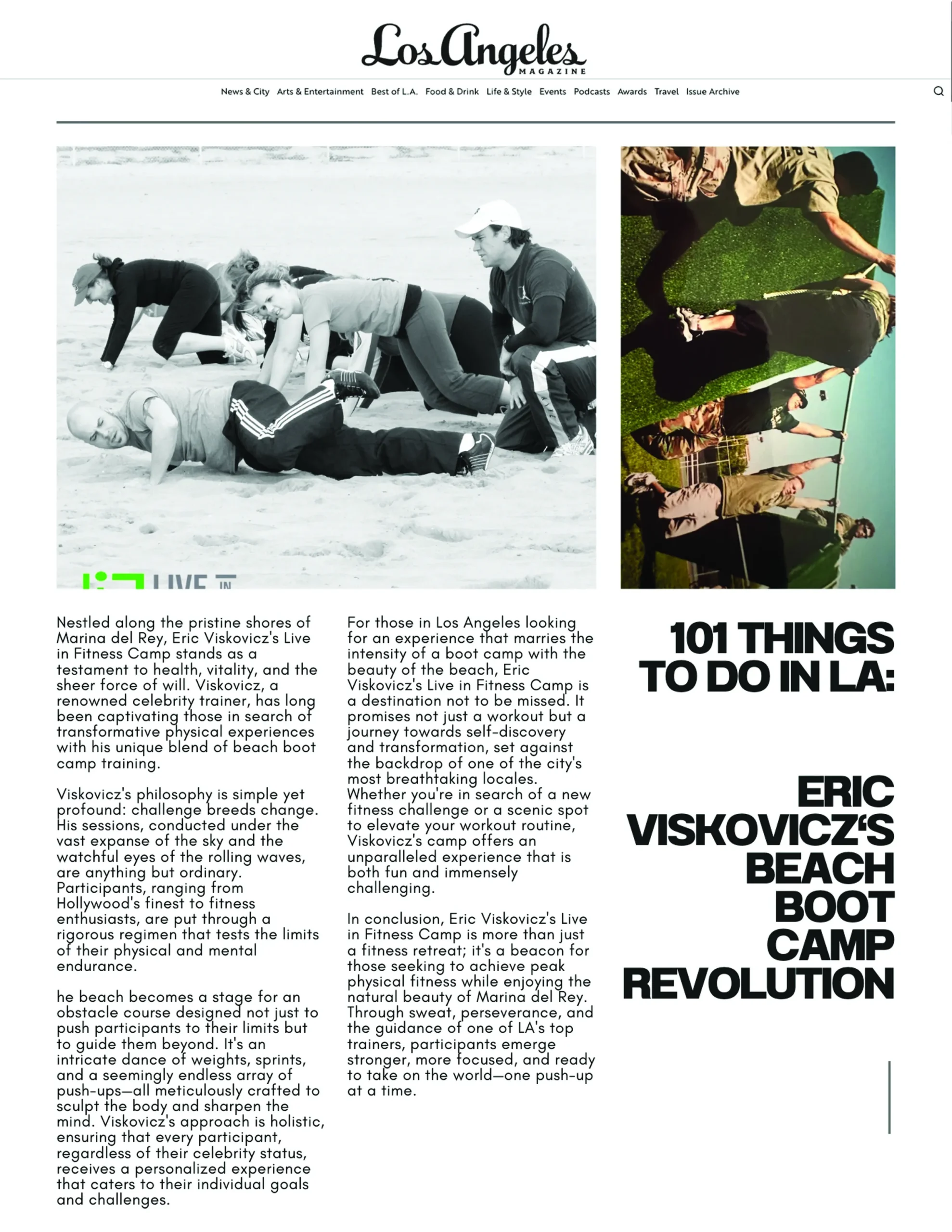 LA Magazine Article Spread